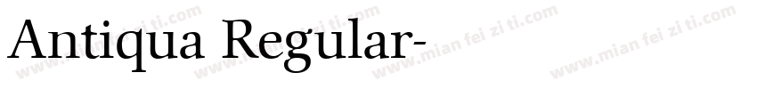 Antiqua Regular字体转换